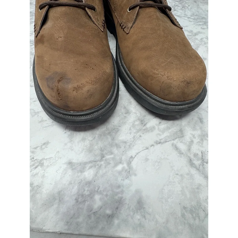 Timberland 🤑Waterproof Brown Leather Oxford Shoes‎ Mens 13M Lace Up Derby